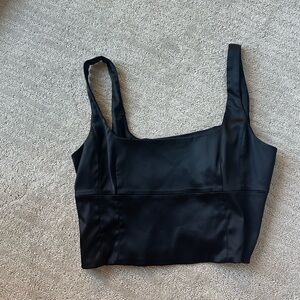 Aritzia Women's Black Crop-top